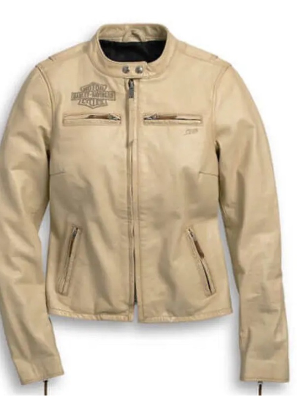 Harley-Davidson Cream Leather Jacket
